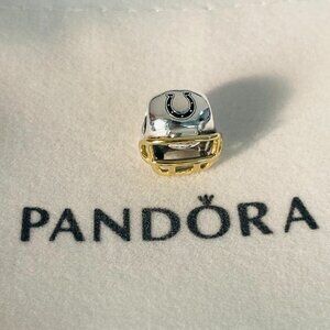 Pandora Indianapolis Colts Football Helmet Bead Charm Pendant